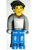 LEGO cre004 Max, Black Torso, Light Gray Arms, Blue Legs